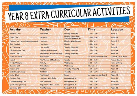 Quincy Schools Calendar Extracurricular Activities