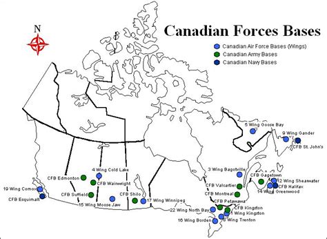 RCAF Bases Across Canada