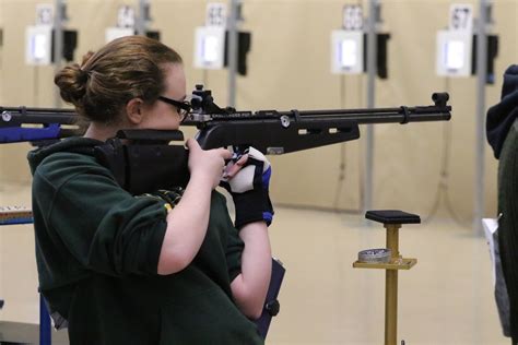 ROTC Students Competing In Rifle Competition