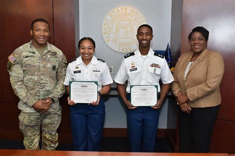 ROTC Students Receiving Awards