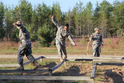 ROTC students in a training exercise