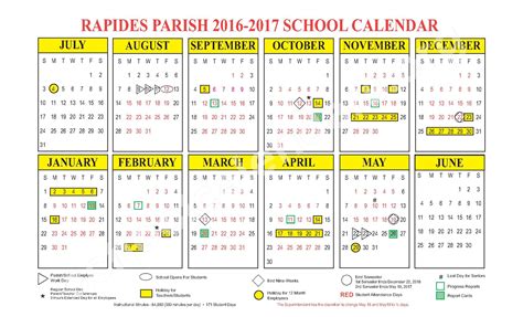 RPSB Calendar Overview