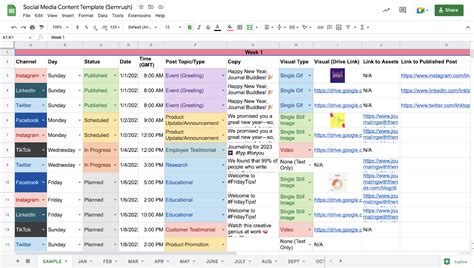 RSDMO Calendar Example