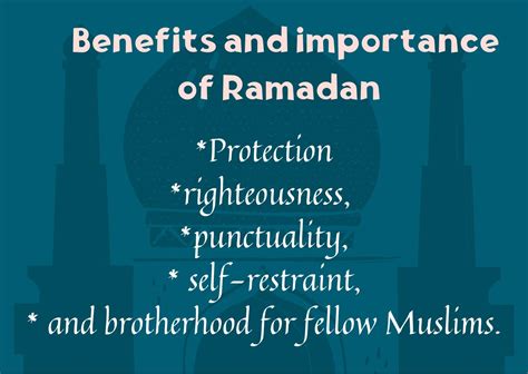 Ramadan Significance