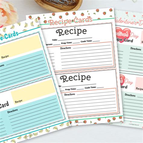 Recipe Card Ideas