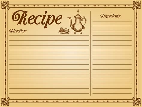 Recipe Card Templates