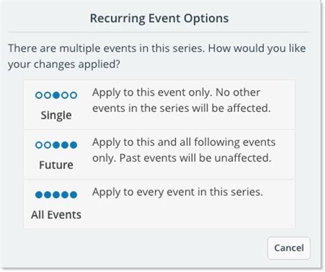 Using Recurring Events