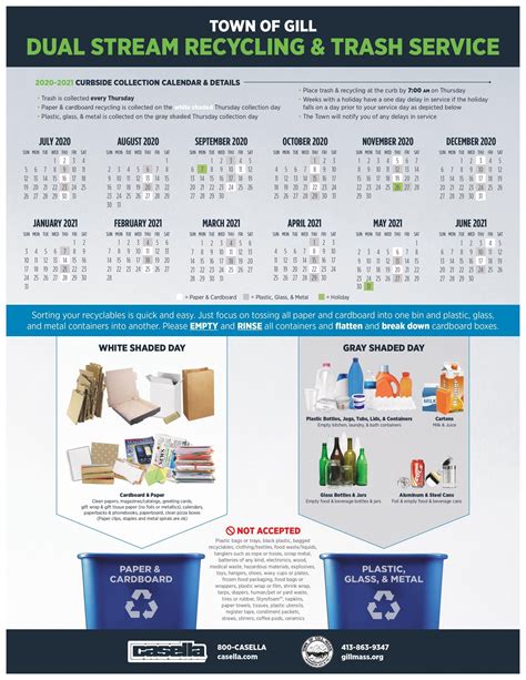 Recycling Calendar Usage Image