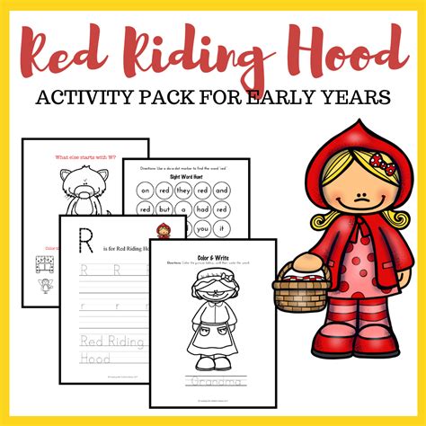 Red Riding Hood Printable Activities Image