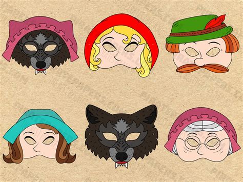 Red Riding Hood Printable Variations Image