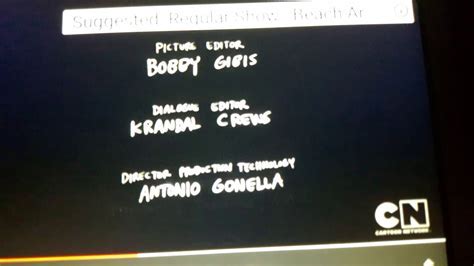 Regular Show Credits Anomalies 1