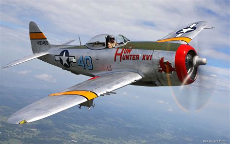 Republic P-47 Thunderbolt in flight