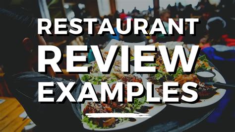 Restaurant Reviews