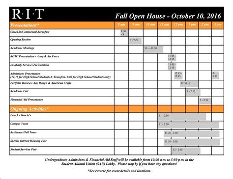 Rit Calendar Organization