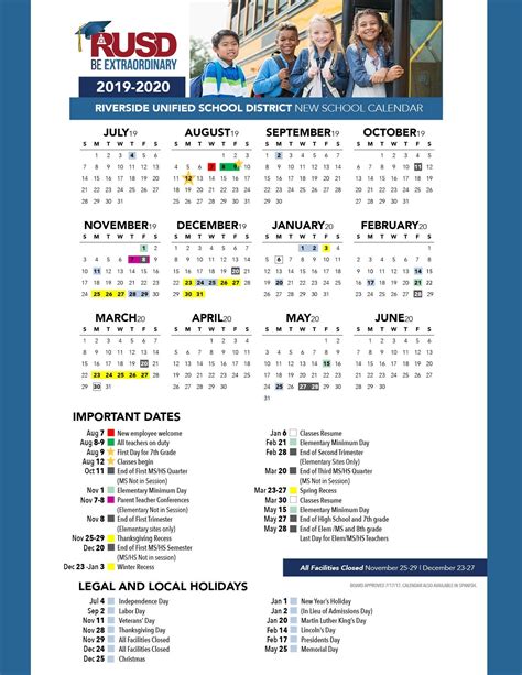 Riverside USD Calendar Benefits