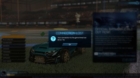 Rocket League Error 71 Solution 1