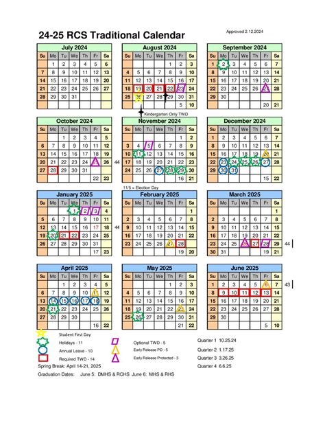 Rockingham County Public Schools Calendar Overview