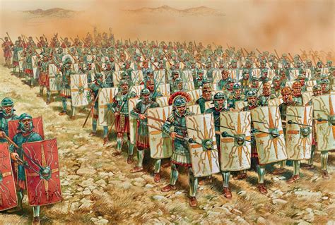 Roman Legionnaires in formation