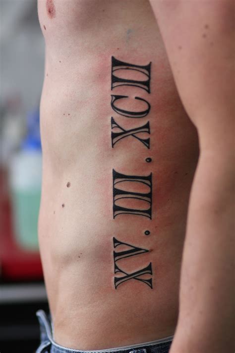 Popular Roman Numerals Tattoo Designs