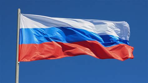 The flag of Russia