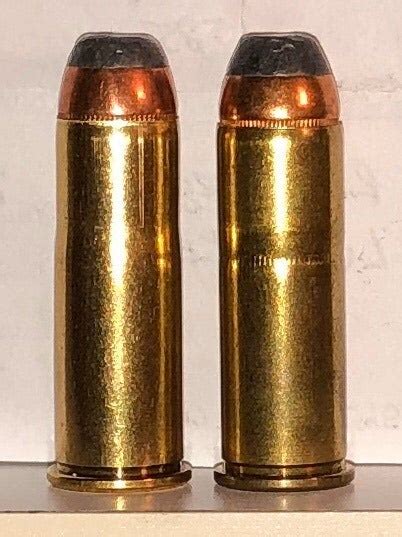 44 Russian and 44 Colt cartridges side by side