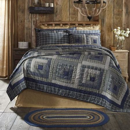 Rustic Navy Blue Bedding