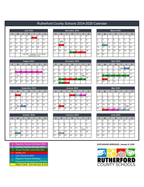 Rutherford County Schools Calendar Image 7