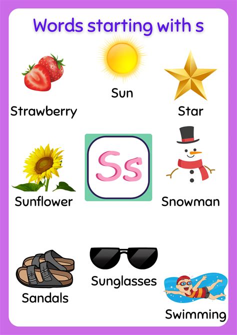 S Words Examples