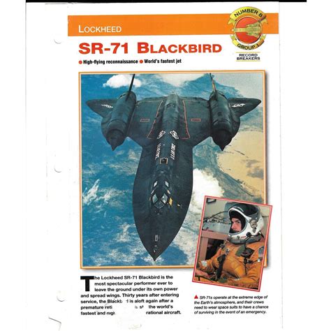 SR-71 Blackbird breaking records