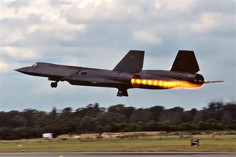 SR-71 Blackbird Taking Off