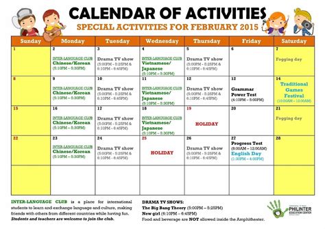 STC Calendar Activity