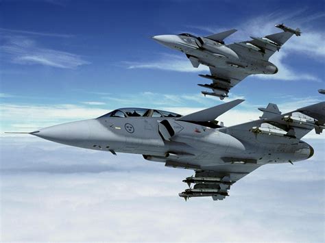 Saab Gripen in flight