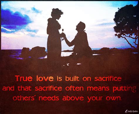 Sacrifices For Love