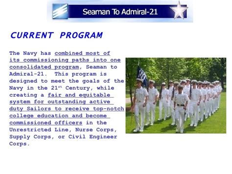 Seaman to Admiral-21 Program