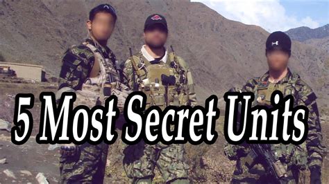 Secret Military Units