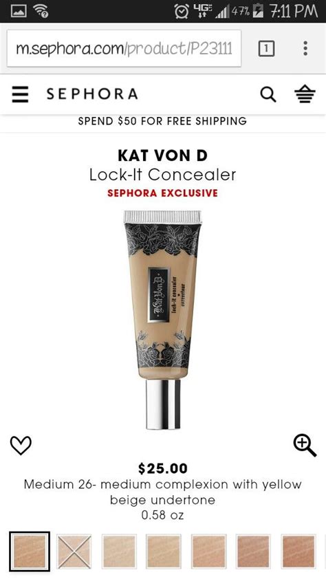 Sephora Tattoo Cover Up Solution Applicator