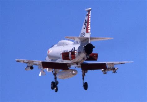 A-4 Skyhawk landing on a carrier