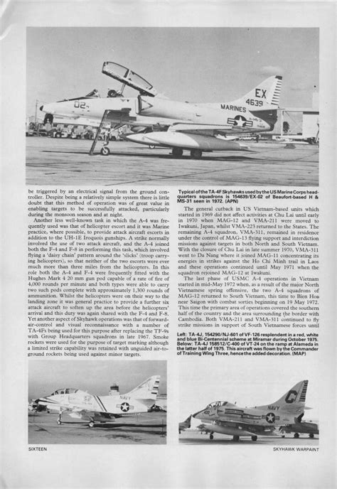 Different variants of the A-4 Skyhawk