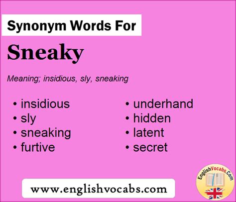 Sneaky Synonyms Image