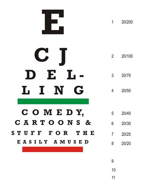 Snellen Chart Prints