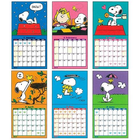 Description of Snoopy Calendar Designs