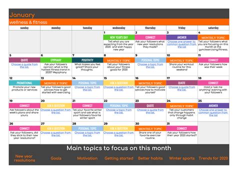 Social Media Calendar