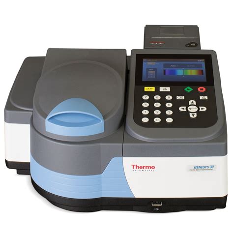 A spectrophotometer measures the absorbance or transmittance of light by a sample