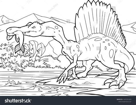 Spinosaurus Coloring Page