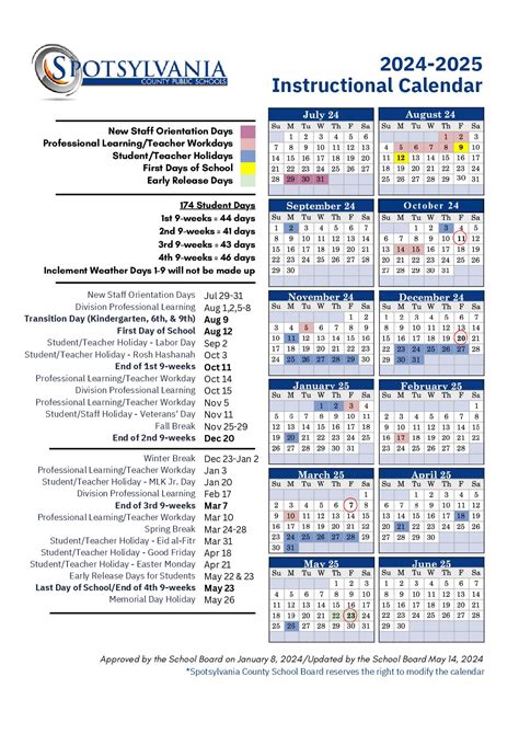 Spotsylvania Schools Calendar Image 10