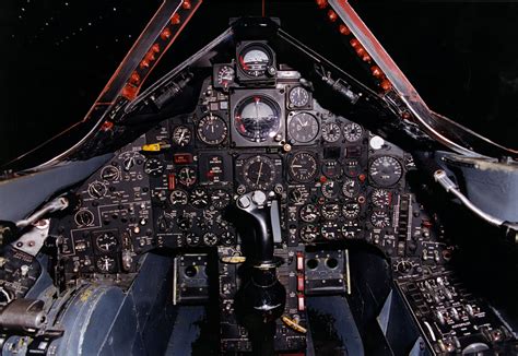 The SR-71 Blackbird cockpit