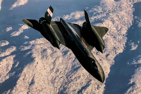 The SR-71 Blackbird in flight