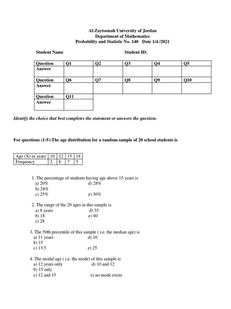 Statistical Data on Snellen Chart Prints