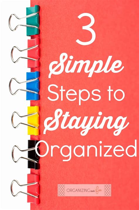 Staying Organized and Up-to-Date