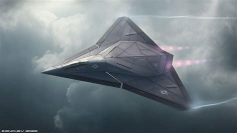 Conceptual stealth fighter jet